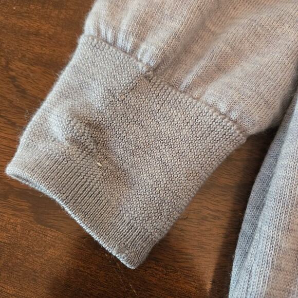 FootJoy Men's Lined Wool Half Zip Sweater Light Gray Size L - Picture 12 of 14